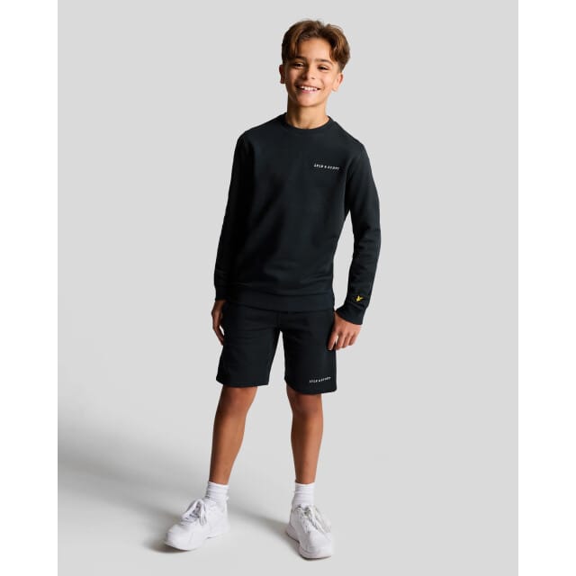 Lyle & Scott winter sweater jongens - Navy blauw - Script