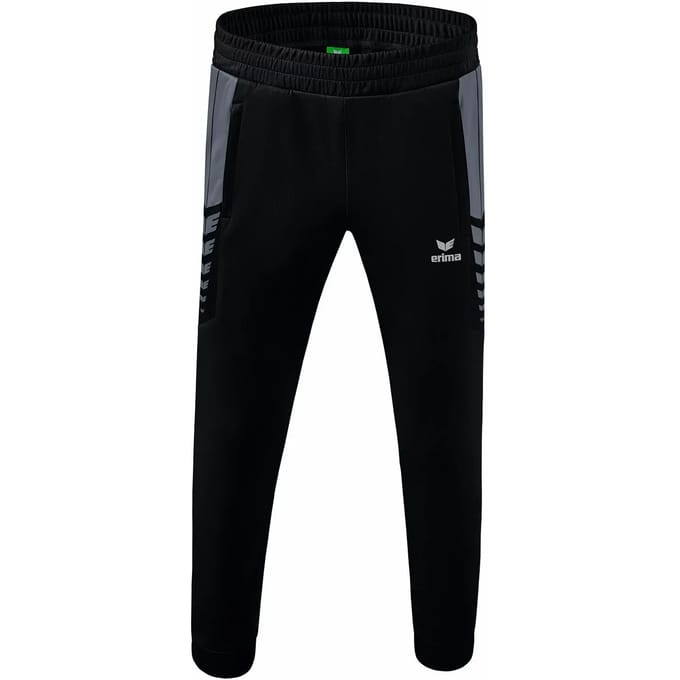 Erima Six Wings Worker Broek Kinderen - Slate Grey / Zwart | Maat: 152