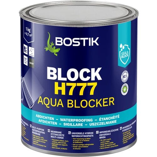 Bostik H777 AquaBlocker afdichtingsmiddel Grijs 1kg