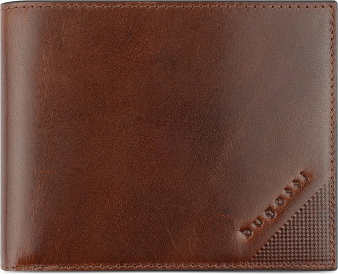 Bugatti Nobile Portemonnee RFID-bescherming Leer 12 cm - Jongens - Staand formaat - cognac