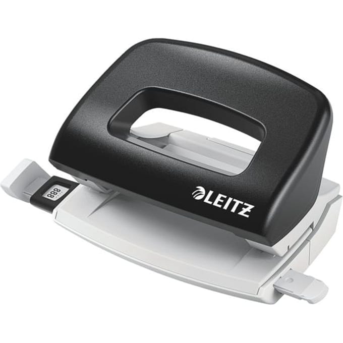 Leitz Nexxt Mobiele 2-Gaats Perforator - Perforeert tot 10 vel - Zwart