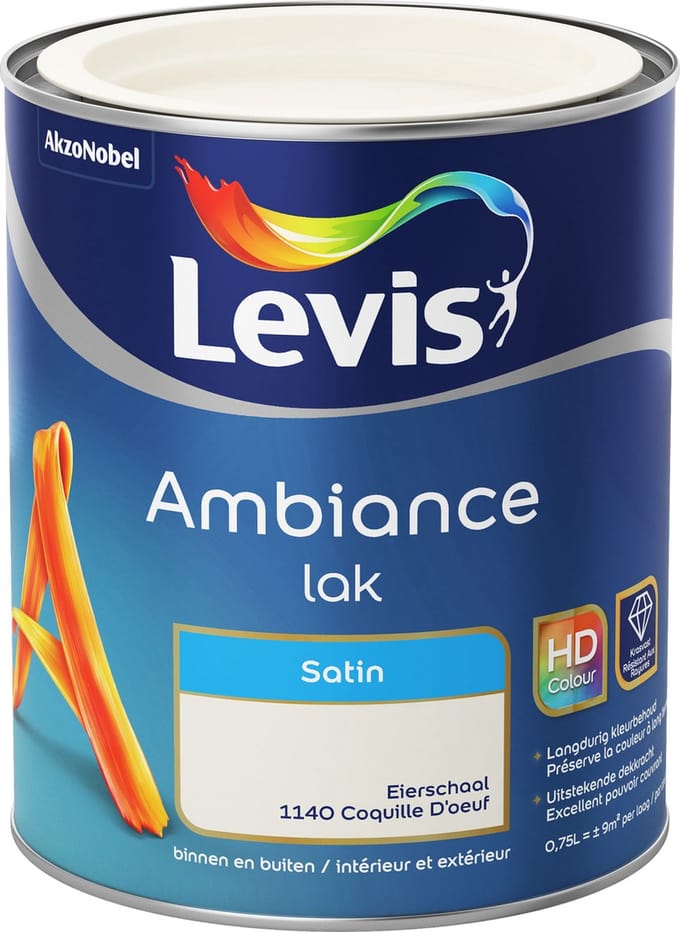 Levis - Ambiance Lak Satin - Eierschaal - 0,75 L