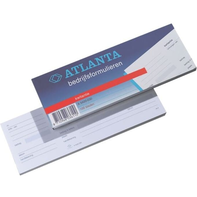 Kwitantieboekje djois atlanta 105x297mm 100vel