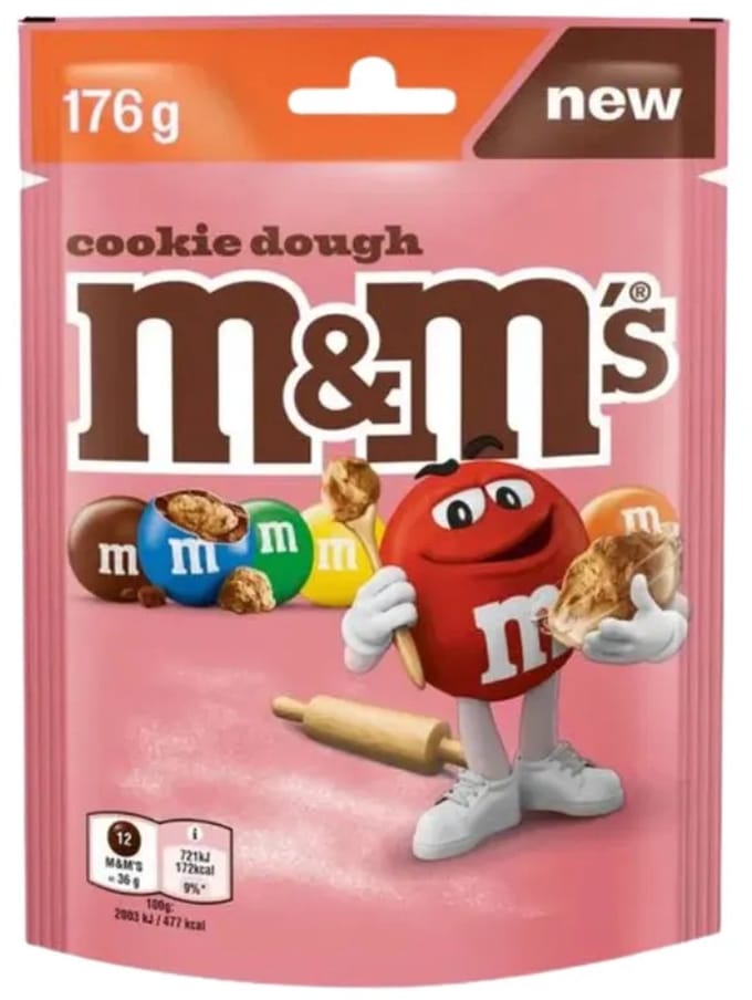 M&M’s Cookie Dough Zak (11×176 gram)