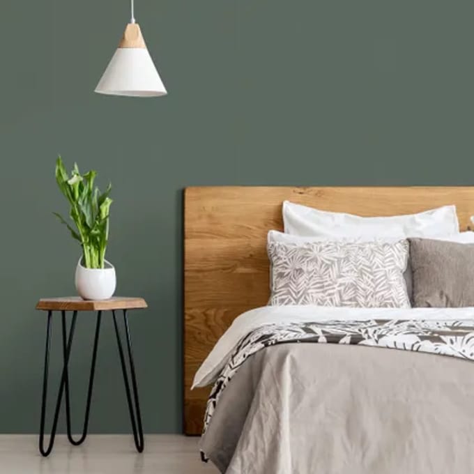 Decomode Vliesbehang Pure Lines - Army Groen - 10m X 52cm