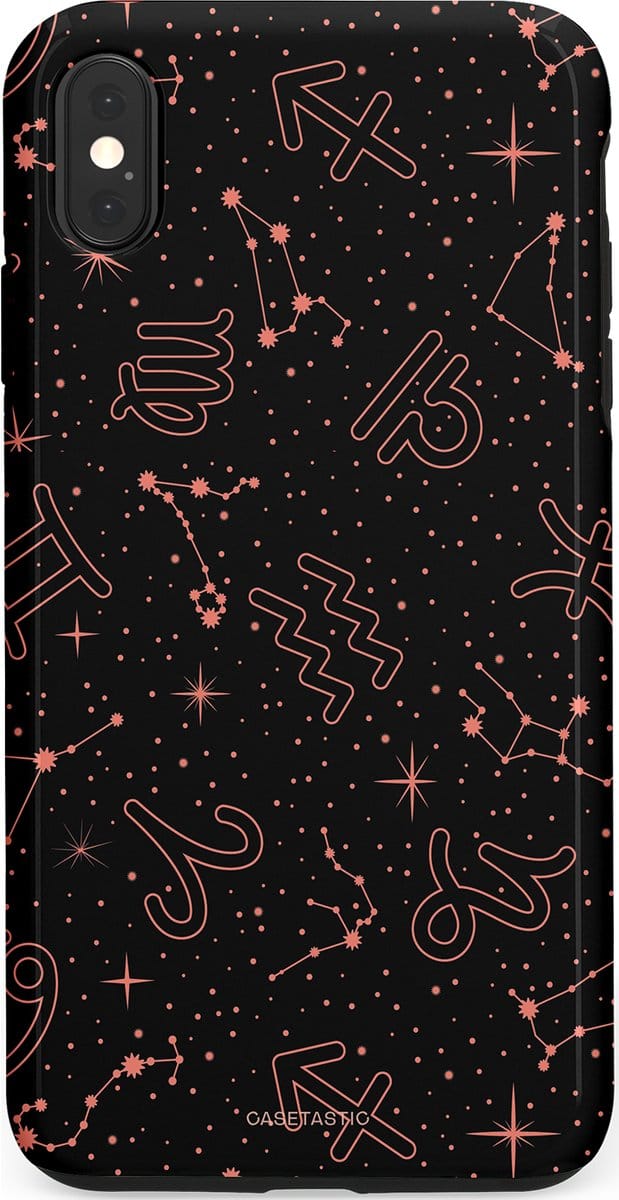 Casetastic hoesje geschikt voor Apple iPhone XS Max - Dubbellaagse bescherming - Astropuls - Fashion Case - Zwart