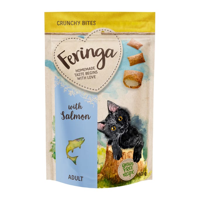 Feringa Crunchy Bites Zalm - Voordeelpakket: 3 x 30 g