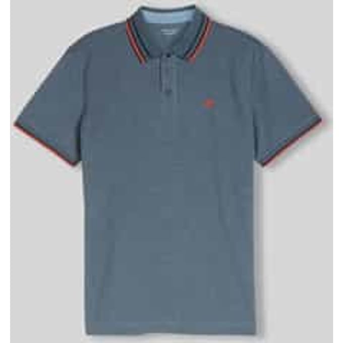 regular fit poloshirt met contrastkraag