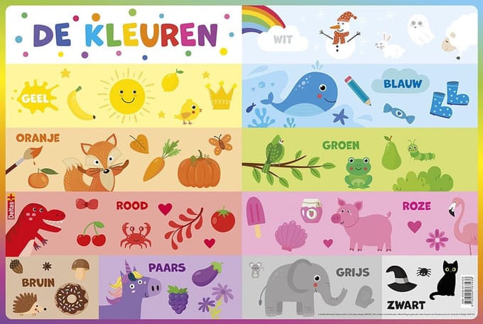 Educatieve onderleggers - De kleuren