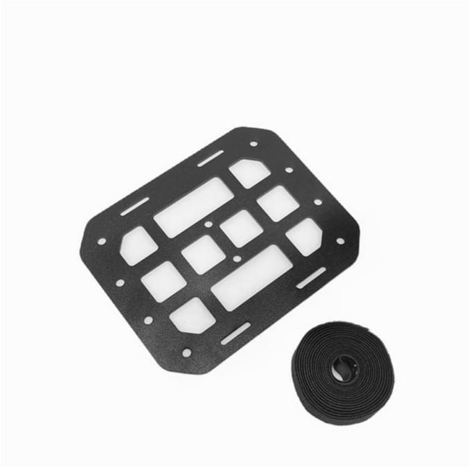 1 Stuks Tactische Stijve MOLLE Panel Voertuig Autostoel Hoofdsteun Terug Organizer Opslag gray