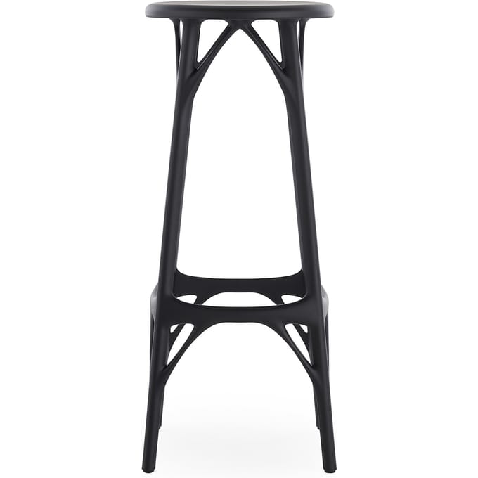 Kartell A.I. Stool Light Barkruk - zwart - Hoogte 75 cm