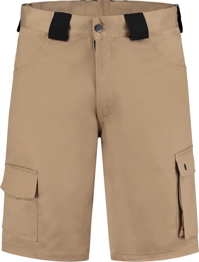 EM Workwear Bermuda Korte Werkbroek kat/pol Kaki - Maat 46