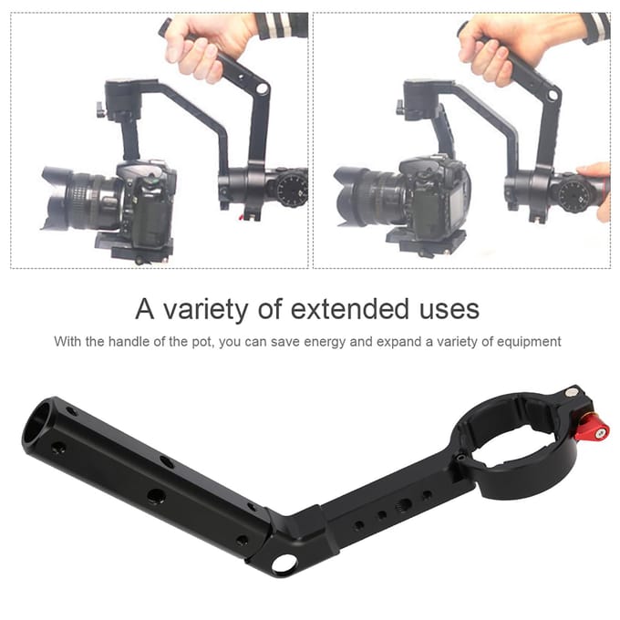 Draagbare Verlenghandgreep voor Zhiyun Crane2 voor Feiyu AK2000 black