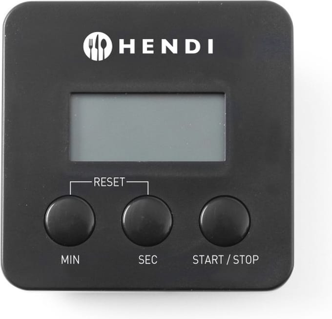 HENDI Digitale kookwekker met magneetclip – 99 minuten timer – Inclusief batterij – Compact formaat