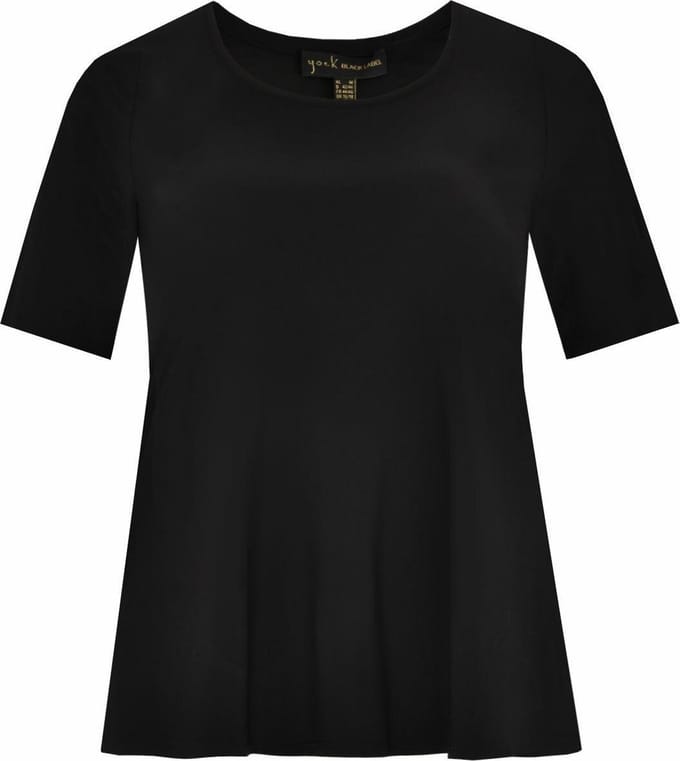 YOEK Dames T-Shirt Basic korte mouwen