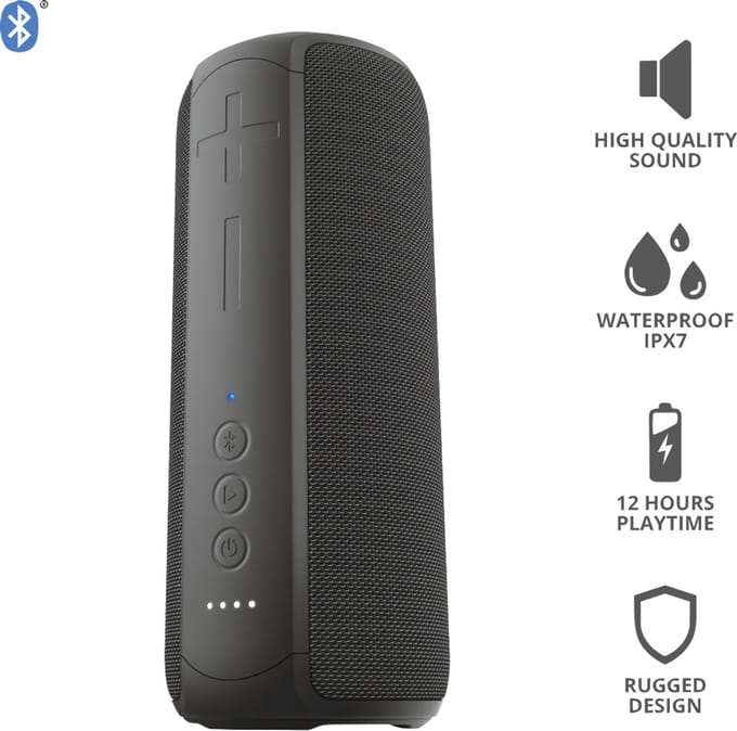 Trust Caro Max Powerful Bluetooth Wireless Speaker Zwart