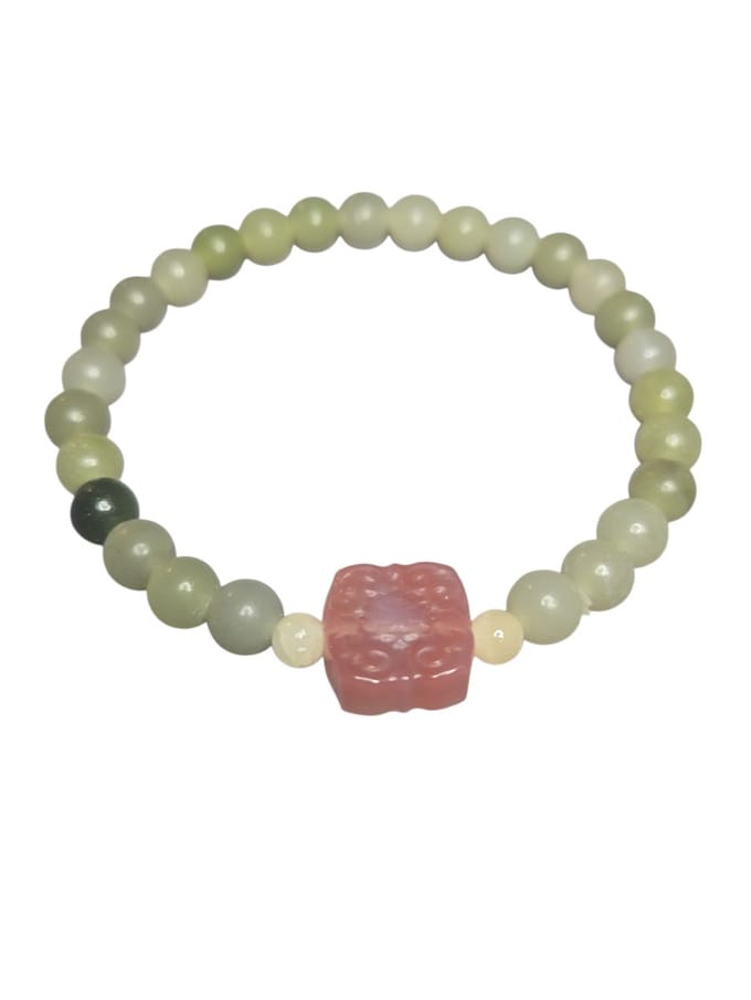 Calsiet met serpentijn armband.