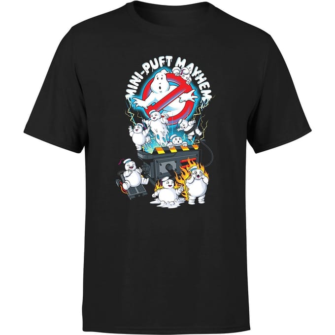 Ghostbusters Mini-Puft Mayhem Men's T-Shirt - Black - 3XL