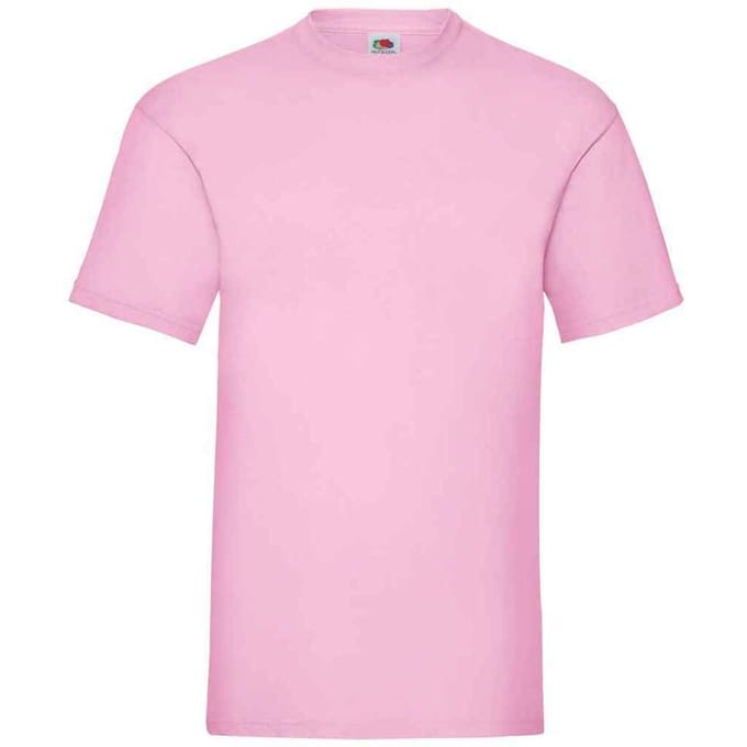 Fruit of the Loom Heren Valueweight T-Shirt (Lichtroze)