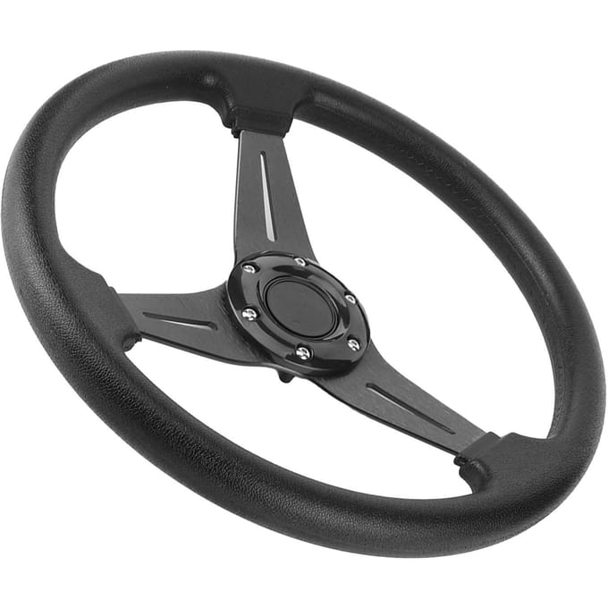 350mm 14in Raceauto Drifting Stuurwiel Vervanging Universeel Gemodificeerd Accessoire Zwart zwart