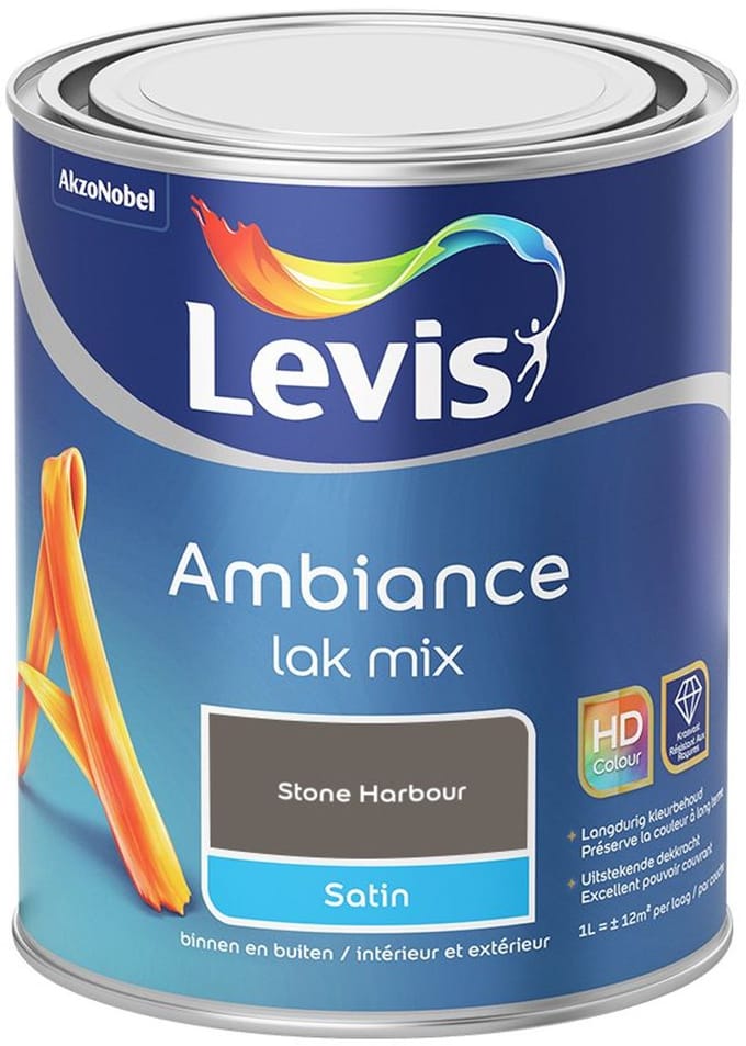 Levis - Ambiance Lak Satin Mix - Stone Harbour - Mengverf - 1 L