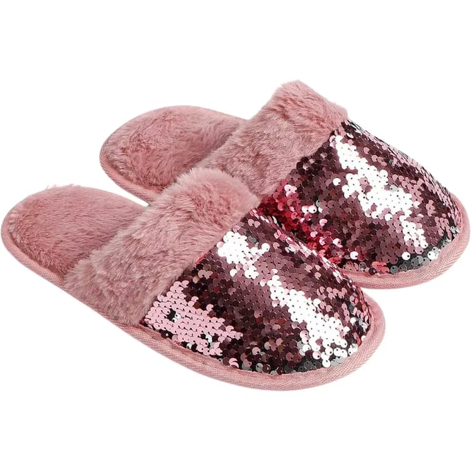 Vrouwelijke glitter pantoffels Admas