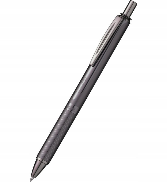 Pentel EnerGel Sterling Rollerball Pen 0,7 mm Zwart Metaal