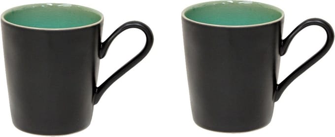 Costa Nova Riviera Azur servies beker met oor set van 2 - 13 x 9 cm