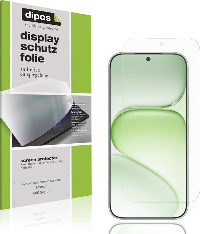 dipos – 4x Matte Beschermfolie geschikt voor Honor 600 Super | Krasbestendige & antireflecterende Screenprotector Ultra-Thin