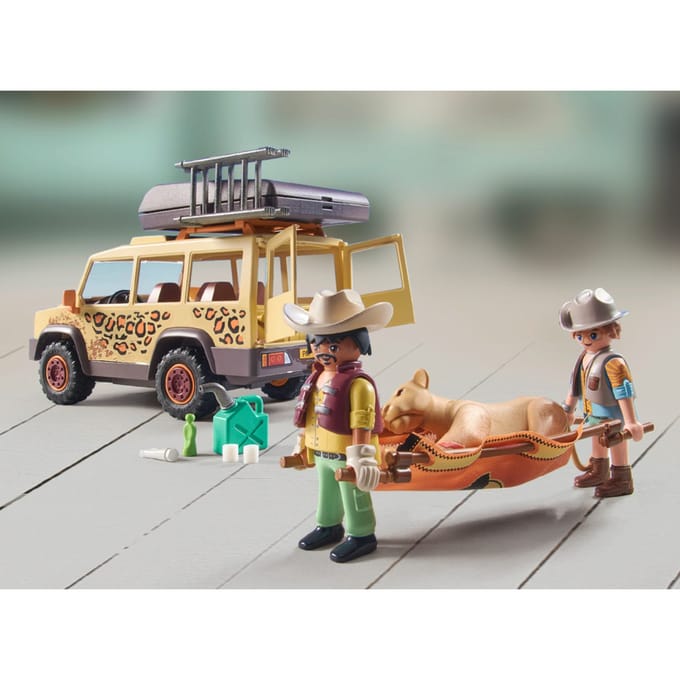 PLAYMOBIL 71293 Met de terreinwagen bij de leeuwen Bouwsets