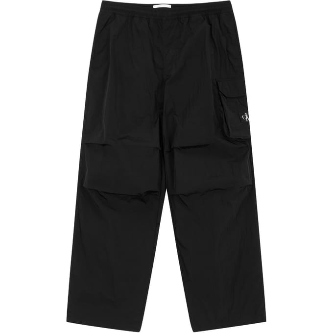 Pantalon cargo Calvin Klein uni minimaliste polyvalent pour homme bas Noir J326850-BEH M black