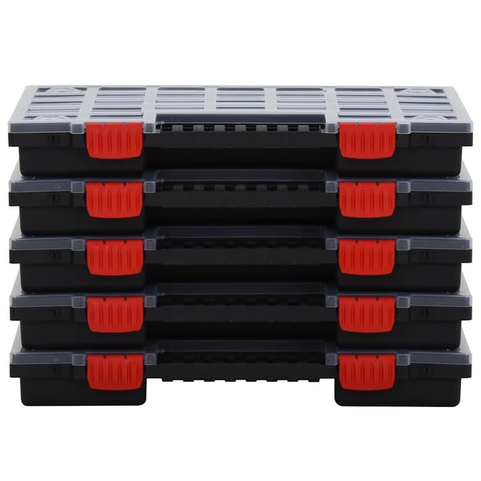 vidaXL - Assortimentsdozen - 5 - st - 40x30x5 - cm - polypropeen