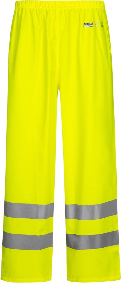 Fluor geel Hi-Vis regenbroek van Lyngsøe Rainwear 4XL