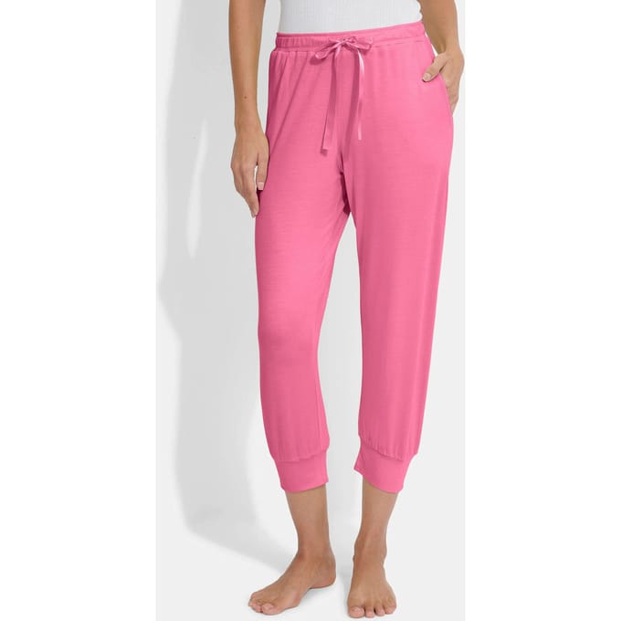 Pyjamabroek van onderhoudsarm modal - roze - Gr. 48 van Goldner Fashion