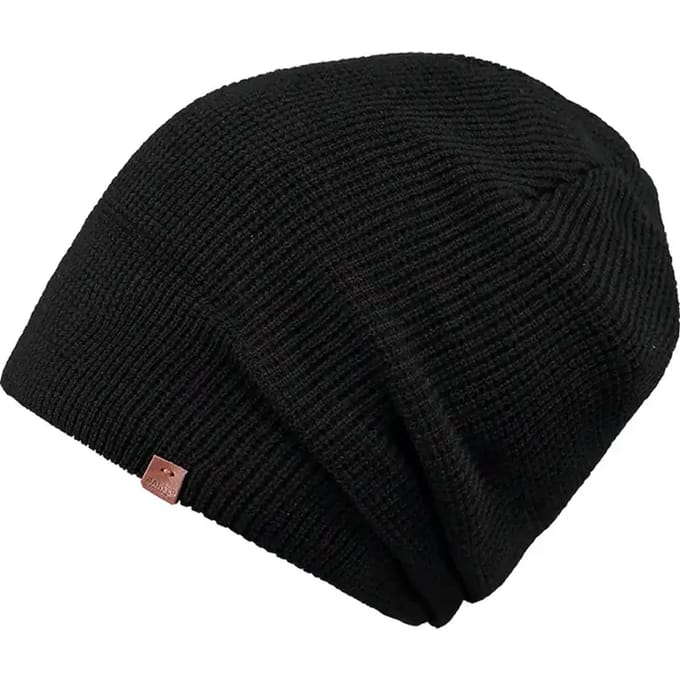 Beanie met labeldetail