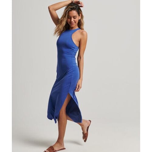 Superdry Racerjurk van Jersey Blauw Grootte: 44