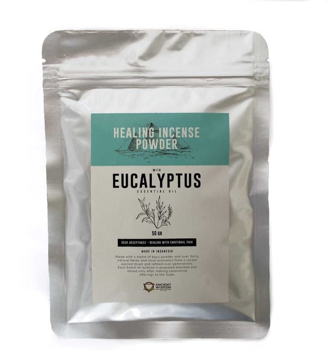 Helende Wierookpoeder - Eucalyptus - 50 Gram - Wierook Poeder