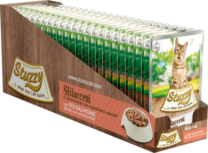 Stuzzy Kat Shreds Zalm - 24 x 85 gr - Voordeelverpakking