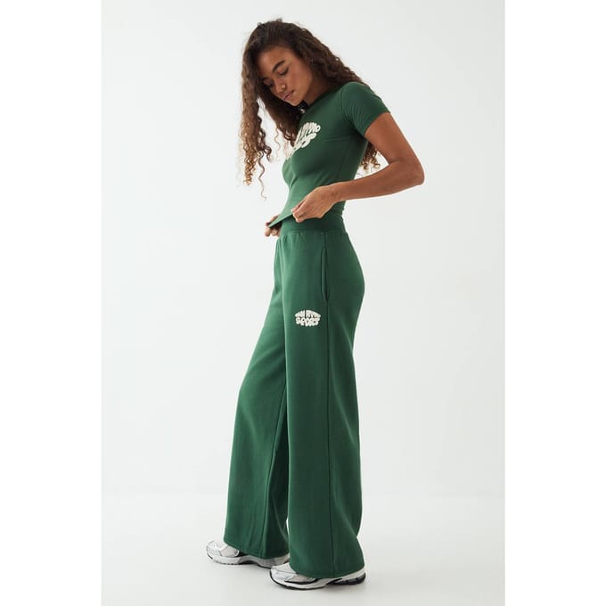 Dames DSGN Studio Sport Bubble Rechte Pijp Jogger | Forest | Maat: XL