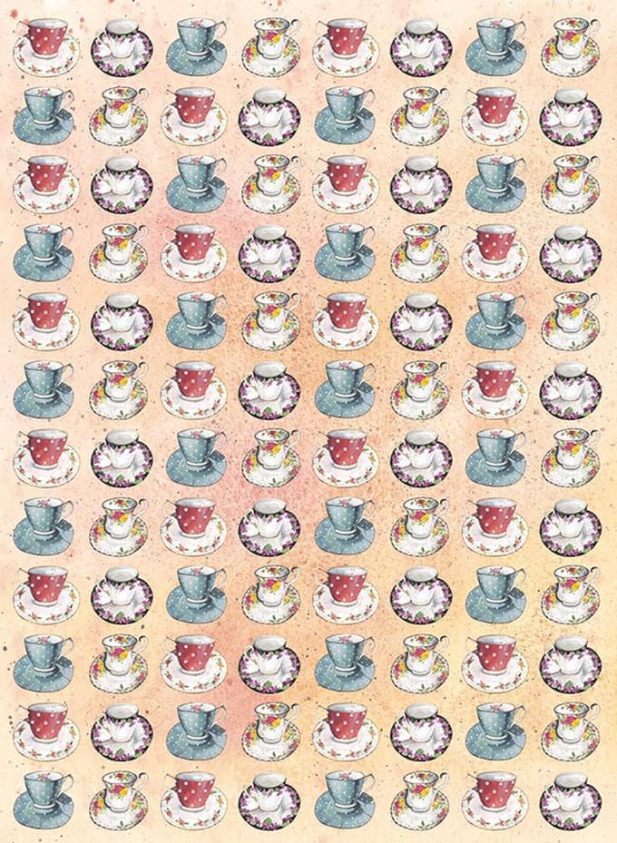Alex Clark Theedoek Theekopjes ~ Teacups