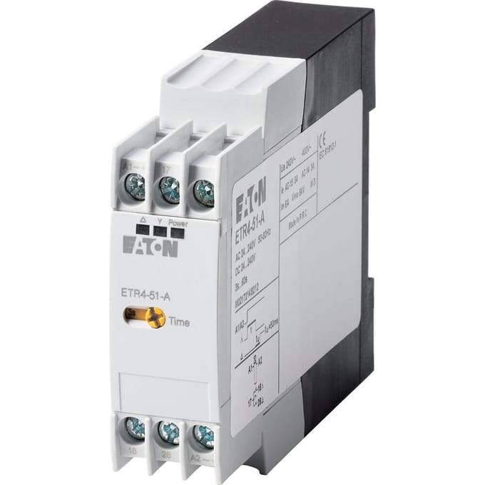 Eaton 031884 ETR4-51-A Tijdrelais Multifunctioneel 1 stuk(s) Tijdsduur: 3 - 60 s 2x NO