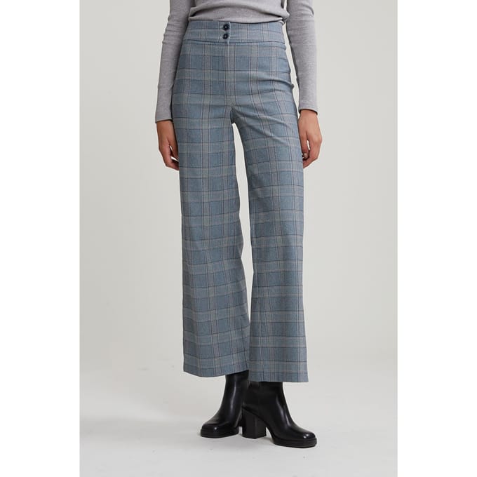 River Woods Grey/pink Classic Checked Pants Taglia: 36 | Pantaloni Outlet | Donna | Grigio