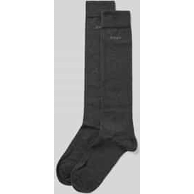 JOOP! Sokken Unisex premium essential cotton Knee High 2p Set van 2