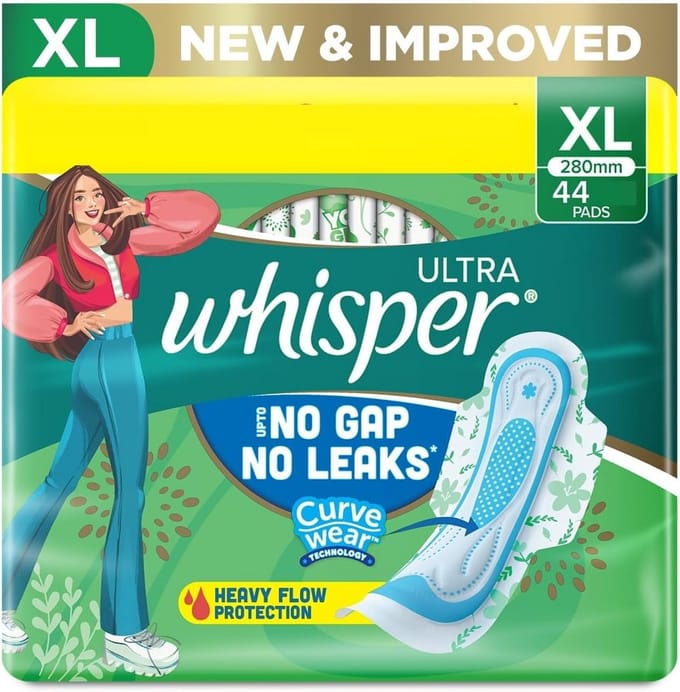 Extra Lange Ultra Schone Maandverband met Vleugels - 44 Stuks