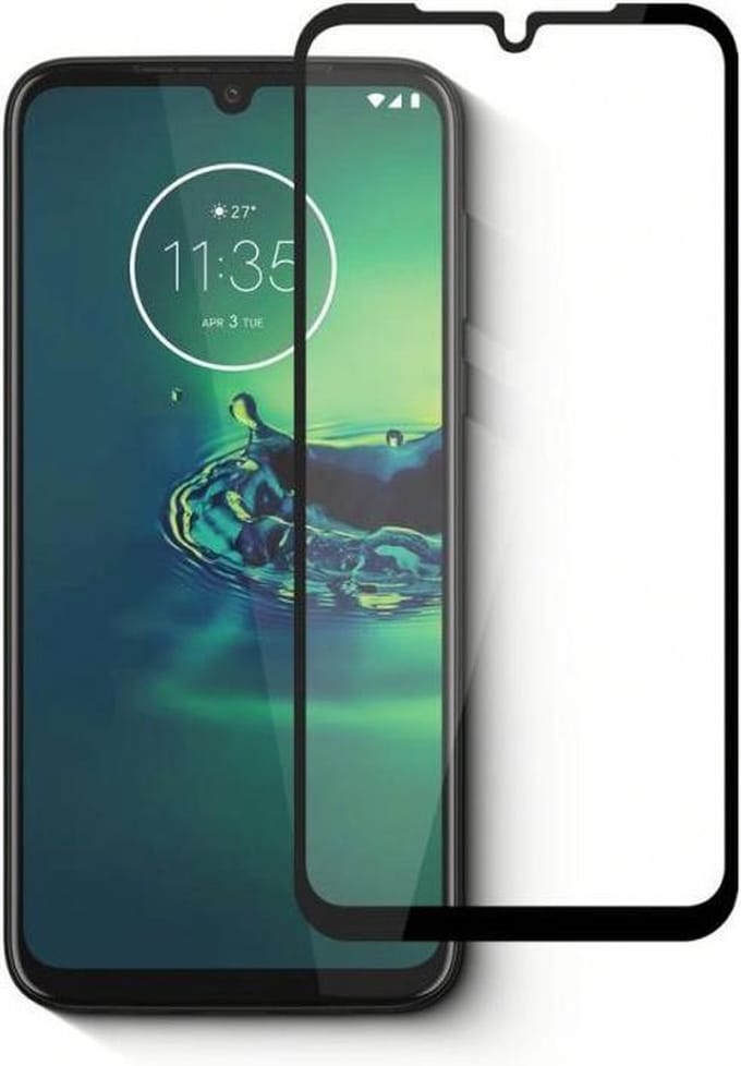 Screenprotector Geschikt voor Motorola Moto E7 - Full Tempered Glass Moto E7