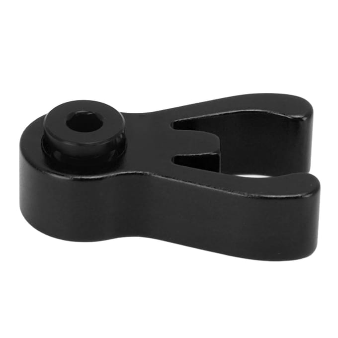 Opvouwbare Fiets Stuurpen Vanger Aluminiumlegering Fiets Voorbuis Bevestigingsgesp voor Brompton zwart