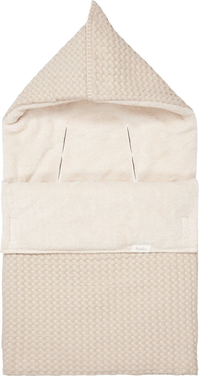 Koeka voetenzak voor de autostoel 0+ 3/5 punts teddy Oslo - sand