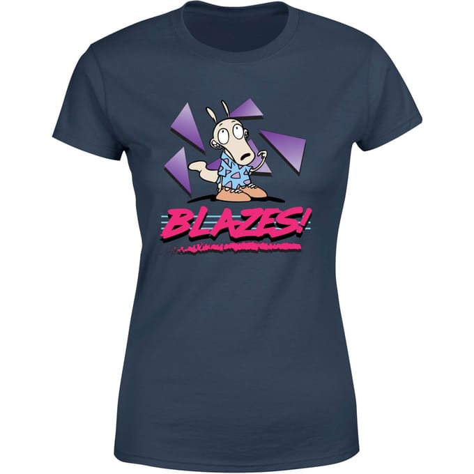 Rockos Modern Life Blazes! Women's T-Shirt - Donker Blauw - S