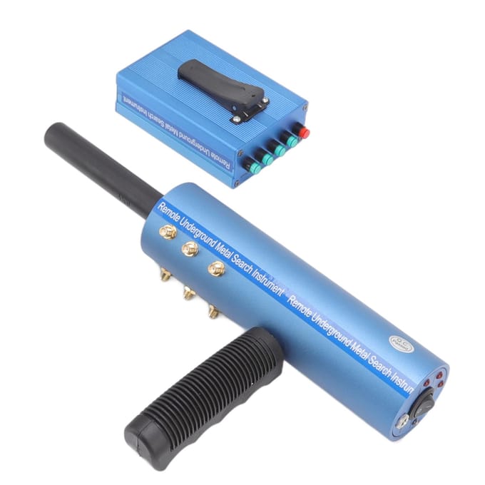 Metaaldetector Aluminium Blauw 20m Diepte 6 Antennes Handheld Oplaadbare Detector voor Goud Zilver gray