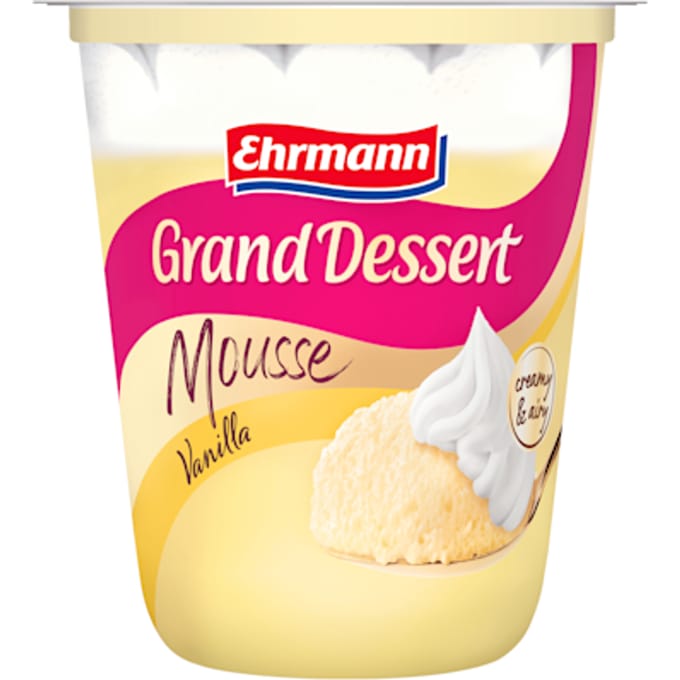 Grand Dessert Mousse Vanille + topping